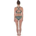 Bamboo Wood And Flowers In The Green Cross Back Hipster Bikini Set View2