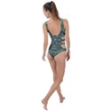 Bamboo Wood And Flowers In The Green Side Cut Out Swimsuit View2