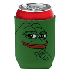 Pepe The Frog Smug Face With Smile And Hand On Chin Meme Kekistan All Over Print Green Can Holder by snek