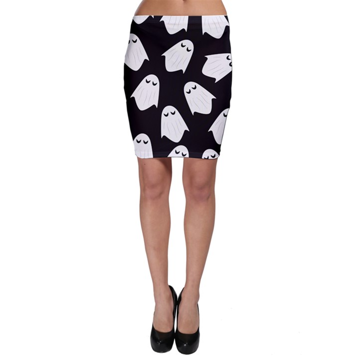 Ghost Halloween Pattern Bodycon Skirt