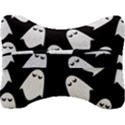 Ghost Halloween Pattern Velour Seat Head Rest Cushion View2