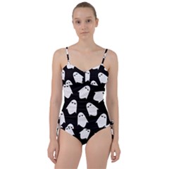 Ghost Halloween Pattern Sweetheart Tankini Set by Amaryn4rt