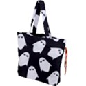 Ghost Halloween Pattern Drawstring Tote Bag View1