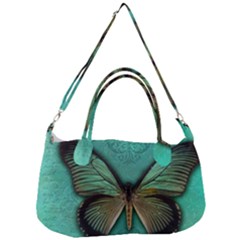 Butterfly Background Vintage Old Grunge Removal Strap Handbag by Amaryn4rt