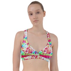 Pattern Decorated Schoolbus Tie Dye Sweetheart Sports Bra by Amaryn4rt