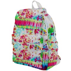 Pattern Decorated Schoolbus Tie Dye Top Flap Backpack by Amaryn4rt