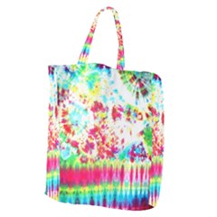 Pattern Decorated Schoolbus Tie Dye Giant Grocery Tote by Amaryn4rt