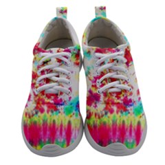 Pattern Decorated Schoolbus Tie Dye Women Athletic Shoes by Amaryn4rt