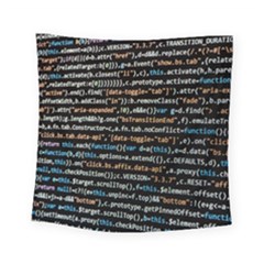 Close Up Code Coding Computer Square Tapestry (small) by Amaryn4rt