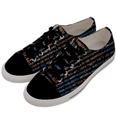 Close Up Code Coding Computer Men s Low Top Canvas Sneakers by Amaryn4rt