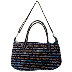 Close Up Code Coding Computer Removal Strap Handbag by Amaryn4rt