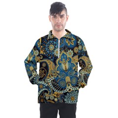 Retro Ethnic Background Pattern Vector Men s Half Zip Pullover by Amaryn4rt