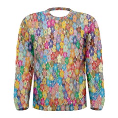 Sakura Cherry Blossom Floral Men s Long Sleeve Tee