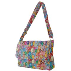 Sakura Cherry Blossom Floral Full Print Messenger Bag (s)