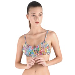 Sakura Cherry Blossom Floral Tie Up Cut Bikini Top by Amaryn4rt