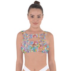 Sakura Cherry Blossom Floral Bandaged Up Bikini Top by Amaryn4rt