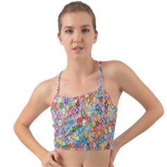 Sakura Cherry Blossom Floral Mini Tank Bikini Top by Amaryn4rt