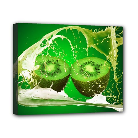 Kiwi Fruit Vitamins Healthy Cut Canvas 10  X 8  (stretched) by Amaryn4rt