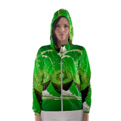 Kiwi Fruit Vitamins Healthy Cut Women s Hooded Windbreaker