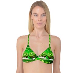 Kiwi Fruit Vitamins Healthy Cut Reversible Tri Bikini Top by Amaryn4rt