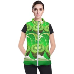 Kiwi Fruit Vitamins Healthy Cut Women s Puffer Vest