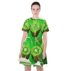 Kiwi Fruit Vitamins Healthy Cut Sailor Dress by Amaryn4rt