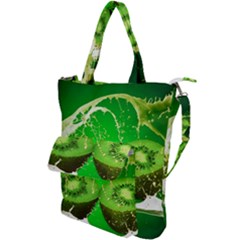 Kiwi Fruit Vitamins Healthy Cut Shoulder Tote Bag by Amaryn4rt