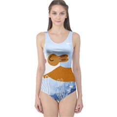 Underwaterdog One Piece Swimsuit by Mjdaluz