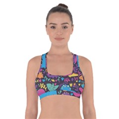 Dino Cute Cross Back Sports Bra by Mjdaluz