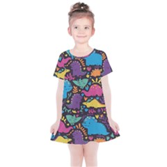 Dino Cute Kids  Simple Cotton Dress by Mjdaluz