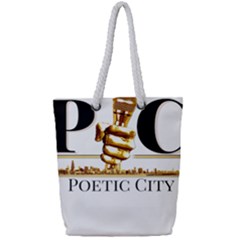 49918685 715d 45c1 B6d1 8474ead15566 Full Print Rope Handle Tote (small) by PoetsBlock