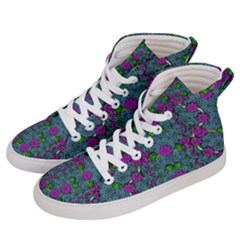 The Most Beautiful Flower Forest On Earth Men s Hi-top Skate Sneakers by pepitasart