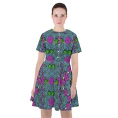 The Most Beautiful Flower Forest On Earth Sailor Dress by pepitasart