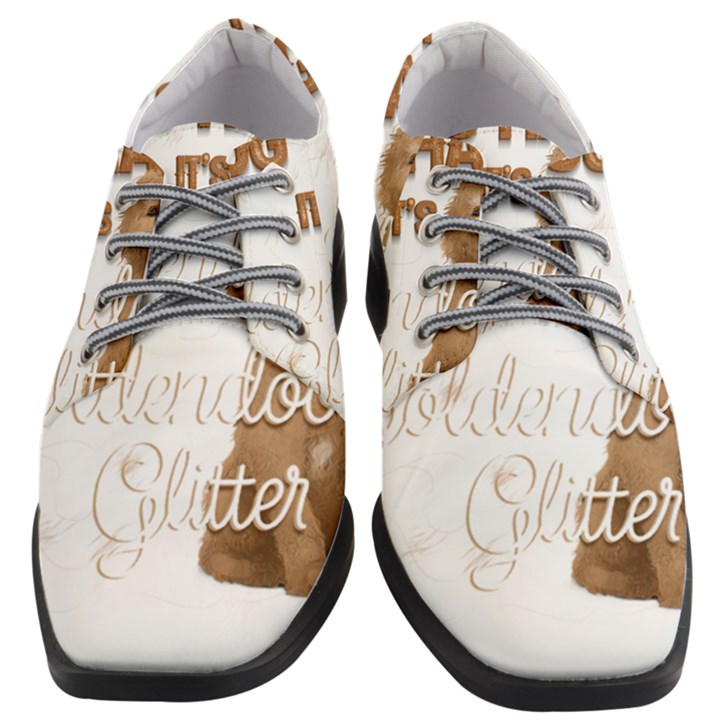 Golden Doodle Apparel Women Heeled Oxford Shoes