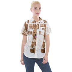 Golden Doodle Apparel Women s Short Sleeve Pocket Shirt