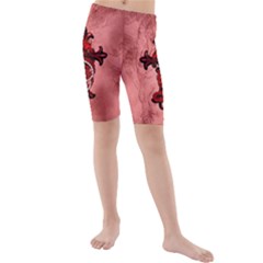 Awesome Chinese Dragon Kids  Mid Length Swim Shorts by FantasyWorld7