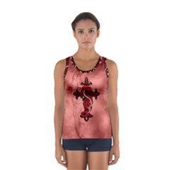 Awesome Chinese Dragon Sport Tank Top  by FantasyWorld7