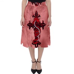 Awesome Chinese Dragon Classic Midi Skirt by FantasyWorld7