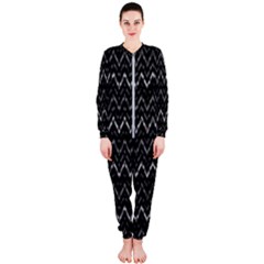 Chevrons Noir / Gris Onepiece Jumpsuit (ladies)  by kcreatif