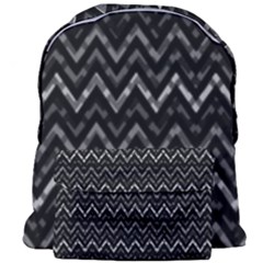 Chevrons Noir / Gris Giant Full Print Backpack by kcreatif