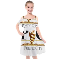  Kids  Cut Out Shoulders Chiffon Dress by PoetsBlock