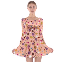 Sweet Candy Long Sleeve Skater Dress