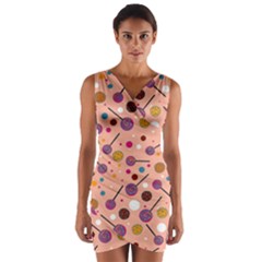 Sweet Candy Wrap Front Bodycon Dress by VeataAtticus