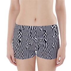 Abstrait Lignes Blanc/noir Boyleg Bikini Wrap Bottoms by kcreatif