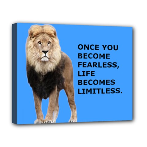 Lion Limitless Deluxe Canvas 20  X 16  (stretched) by myuique