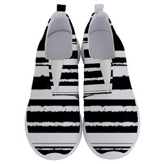 Bandes Abstrait Blanc/noir No Lace Lightweight Shoes by kcreatif