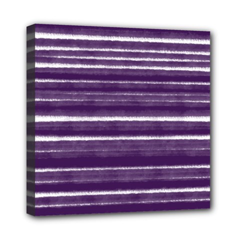 Bandes Peinture Violet  Mini Canvas 8  X 8  (stretched) by kcreatif