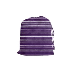 Bandes Peinture Violet  Drawstring Pouch (medium) by kcreatif