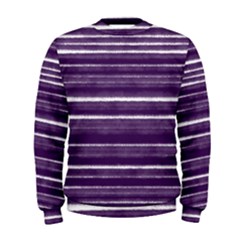 Bandes Peinture Violet  Men s Sweatshirt by kcreatif