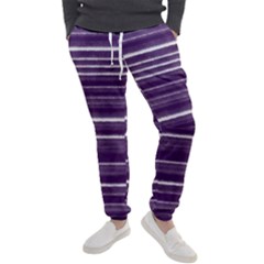 Bandes Peinture Violet  Men s Jogger Sweatpants by kcreatif